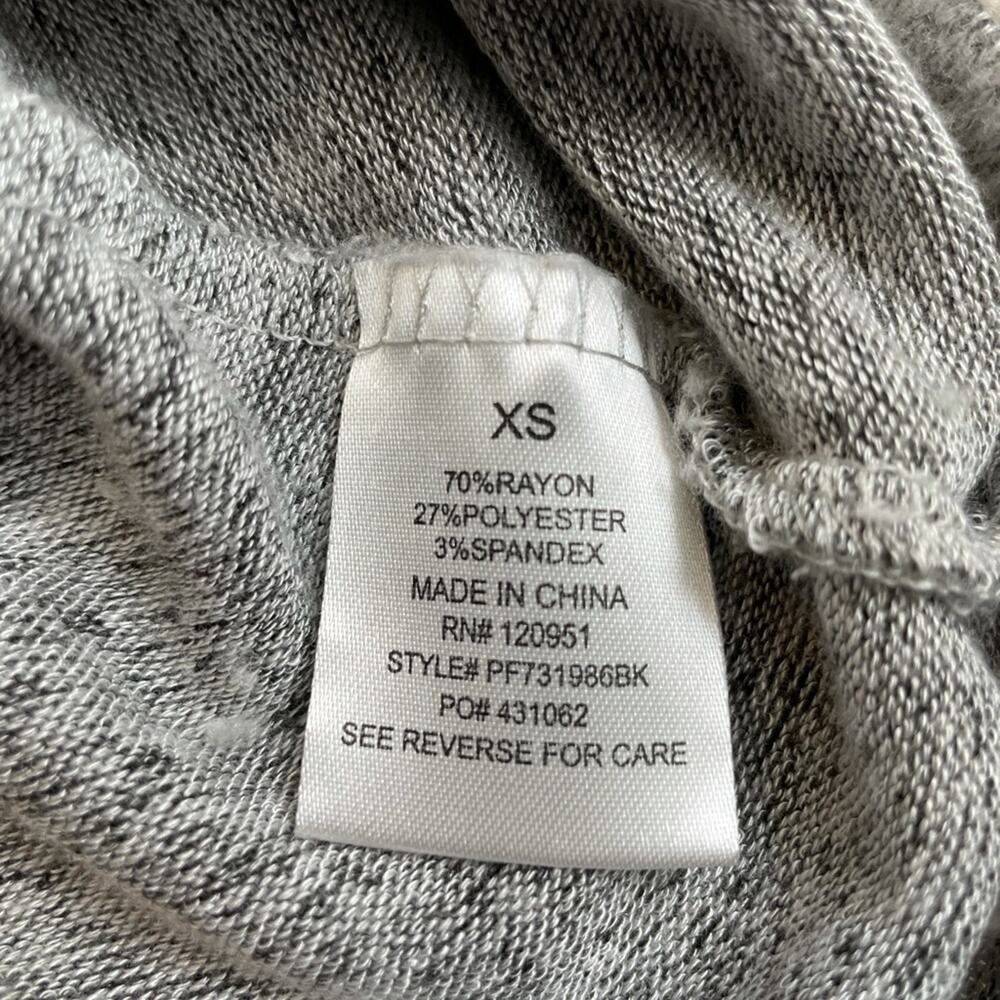 Pink Rose | Gray Cold Shoulder Soft Mini Sweater Dress - Picture 8 of 9